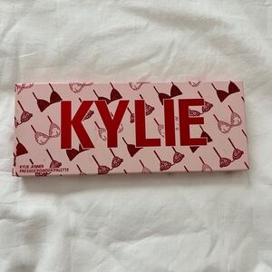 KYLIE Pressed Powder Palette – Pink Packaging with Bold Red Logo